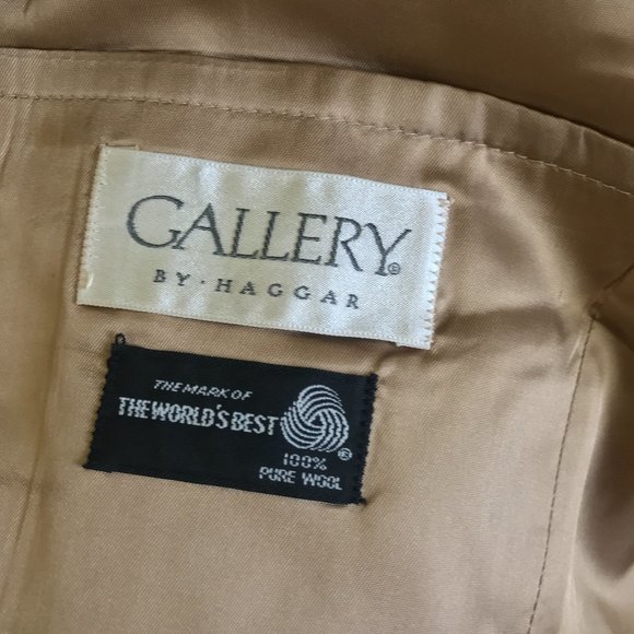 VTG GALLERY by HAGGER 100% Pure Wool Blazer Sz 44 - Picture 8 of 9